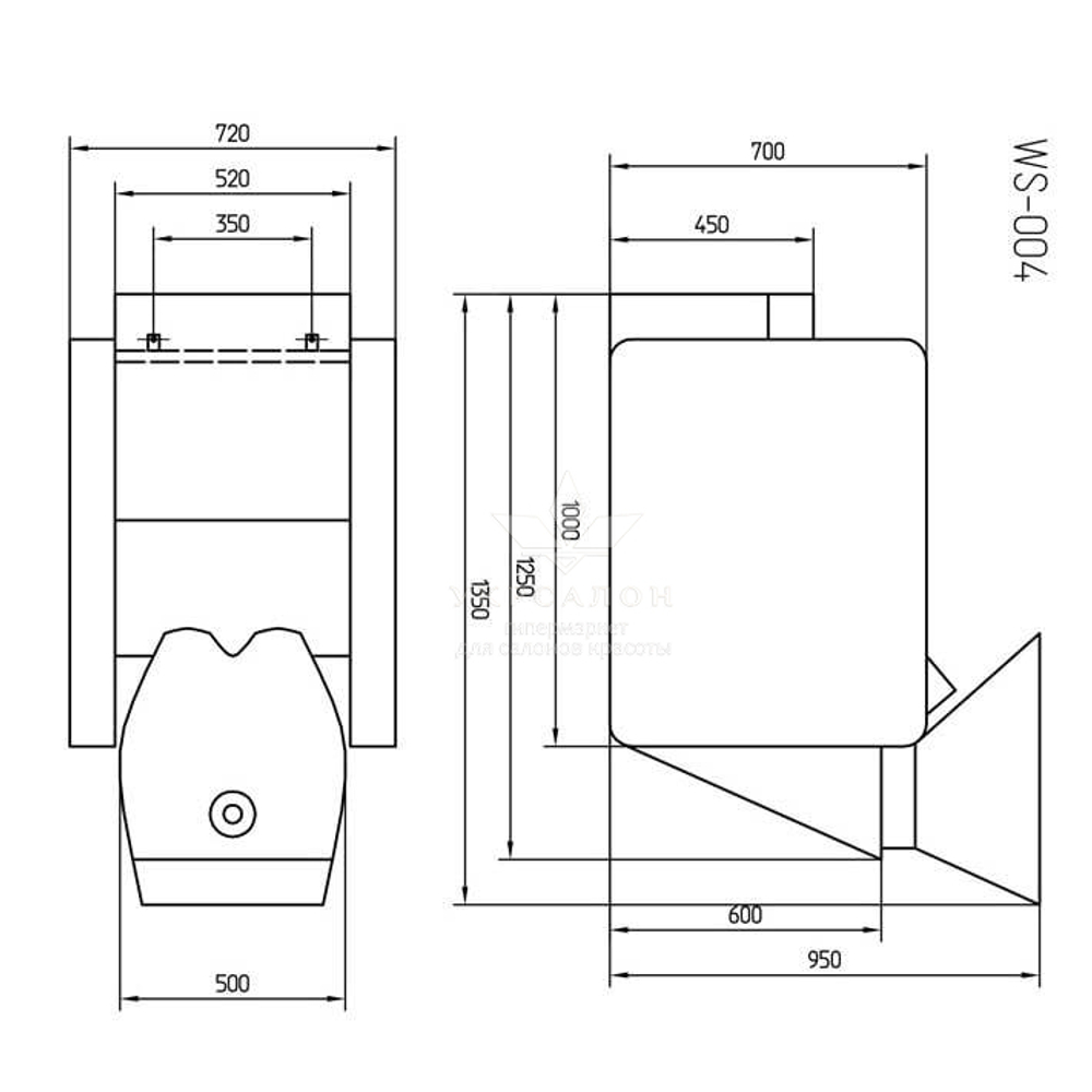 Перукарська мийка 1004