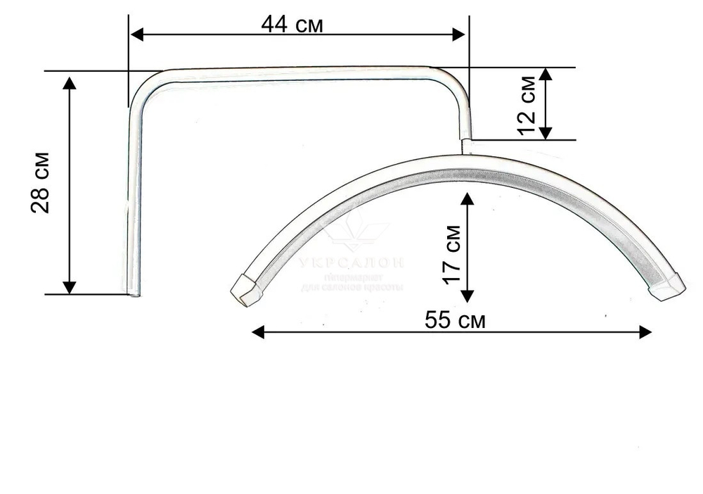Бестеневая настольная Led лампа на струбцине Moon HD-M6X (SP-006), 50 Вт, розовая