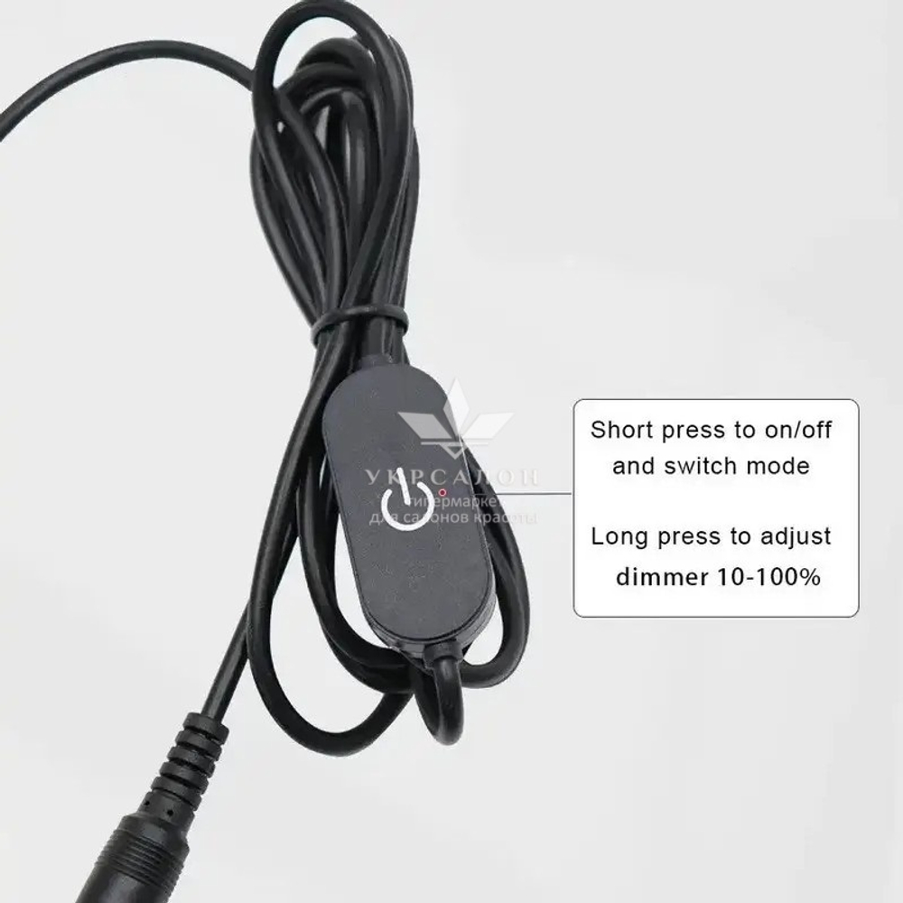 Настольная бестеневая лампа Half MOON 28, 50 Вт, черная