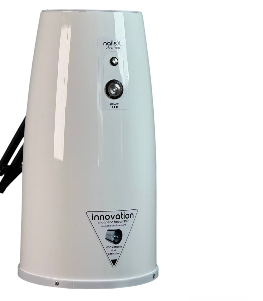 Вытяжка для педикюра Keratex NailsX Ultra Flow на колесах, черная