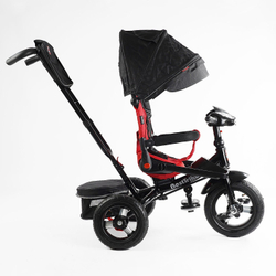 Дитячий триколісний велосипед Best Trike 6088 F надувні/фара, з USB, пультом, батьківською ручкою