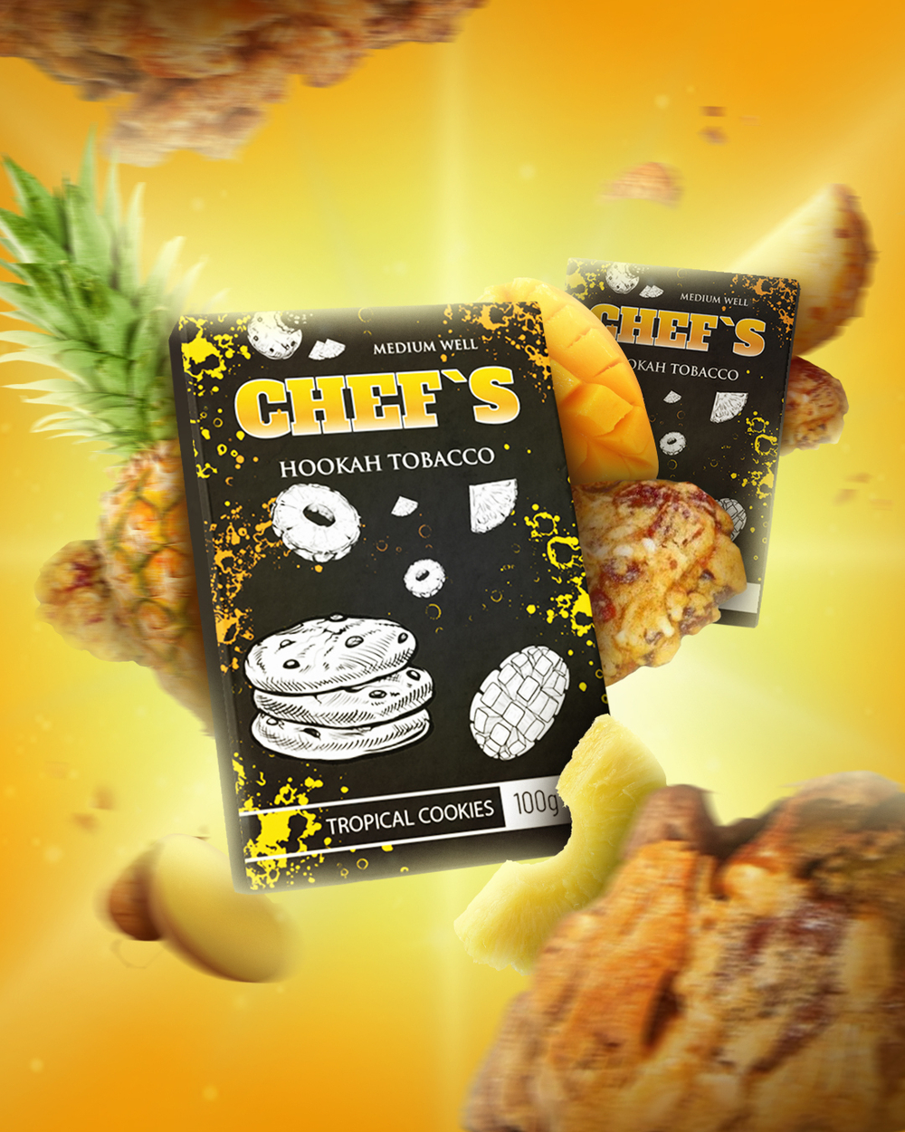 Табак для кальяна Chef’s Tropical Cookies (Тропическое печенье) купить дешево