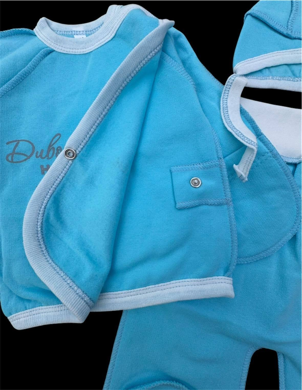 Комплект 3в1: сорочечка, повзунки, шапочка "Диво", футер ТМ "UA" (56 см)