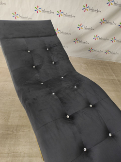 Анатомічна кушетка Tertio Gold зі стразами для лашмейкерів та бровістів