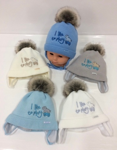 Шапочка "I like to play", акрил ТМ "Grans" (р. 38-40)