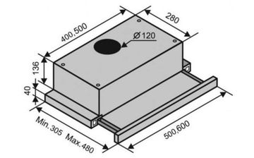 Витяжка VENTOLUX GARDA 60 BR (620)