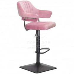 Стільчик для візажу Jef Black quadro Velor