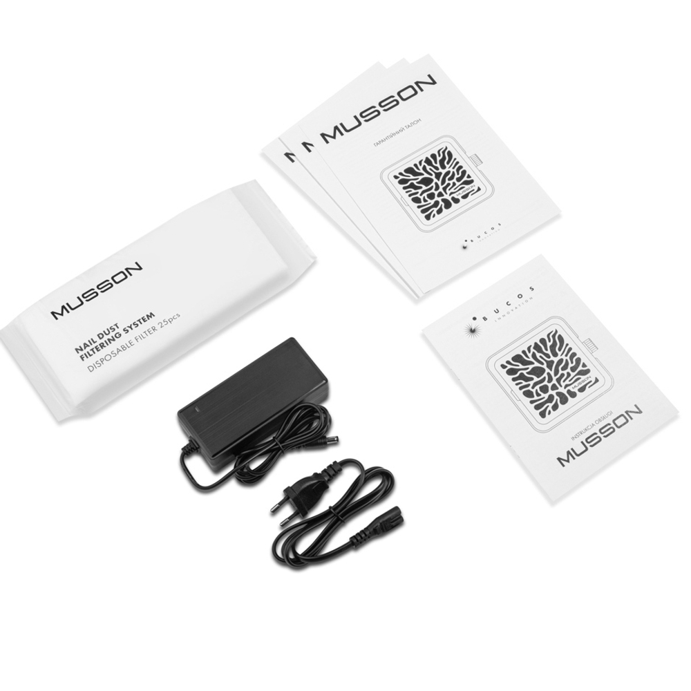 Витяжка Musson X3 Graphite з НЕРА-фільтром 72W для манікюру та педикюру