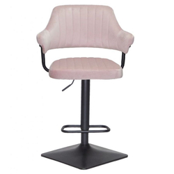 Стільчик для візажу Jef Black quadro Velor