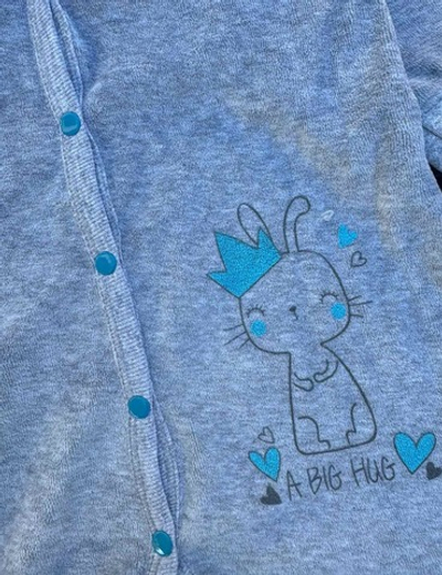 Ромпер "Зайченя", велюр ТМ "SM"