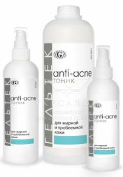 Тоник для жирной и проблемной кожи серии Anti-Acne, Гельтек