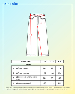 Джинси чорні для дівчинки (арт. 8842401803)
