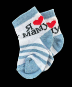 Шкарпетки "Я люблю маму", бавовна "Baby Socks"