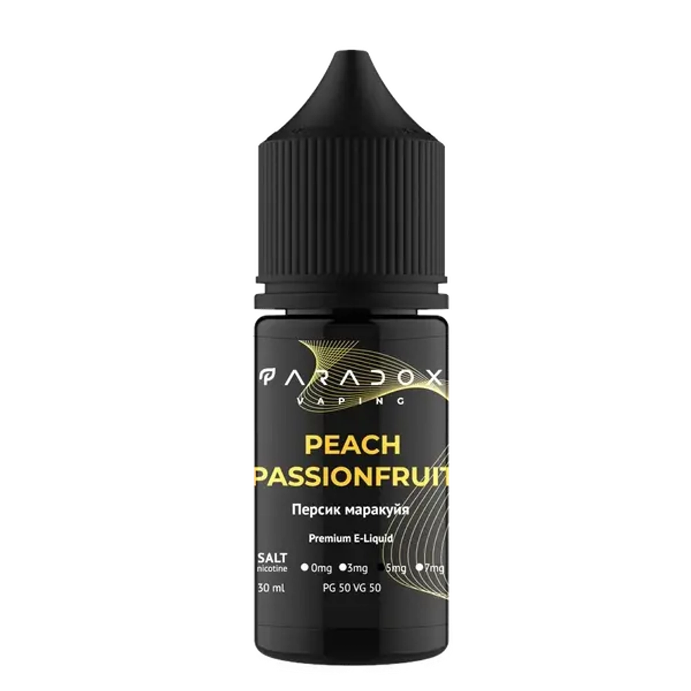 Солевая Жидкость Paradox Peach Passion Fruit 30мl