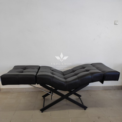 Анатомічна кушетка Tertio 2 Black для лешмейкерів та бровістів