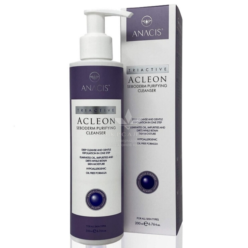 Гіпоалергенний гель для очищення шкіри Acleon Seboderm Purifying Cleanser