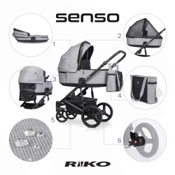 Универсальная коляска 2 в 1 Riko Senso
