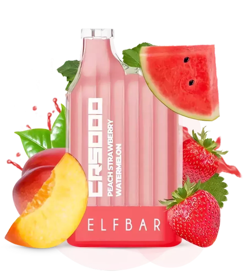 Elf Bar CR5000 - Peach Strawberry Watermelon (5%)