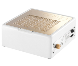 Настольная маникюрная вытяжка с HEPA фильтром Teri Turbo M, цвет белый (сетка золотая)