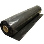 Плёнка чёрная, 30мкм, 3м/100м. полиэтиленовая (для мульчирования, строительная).