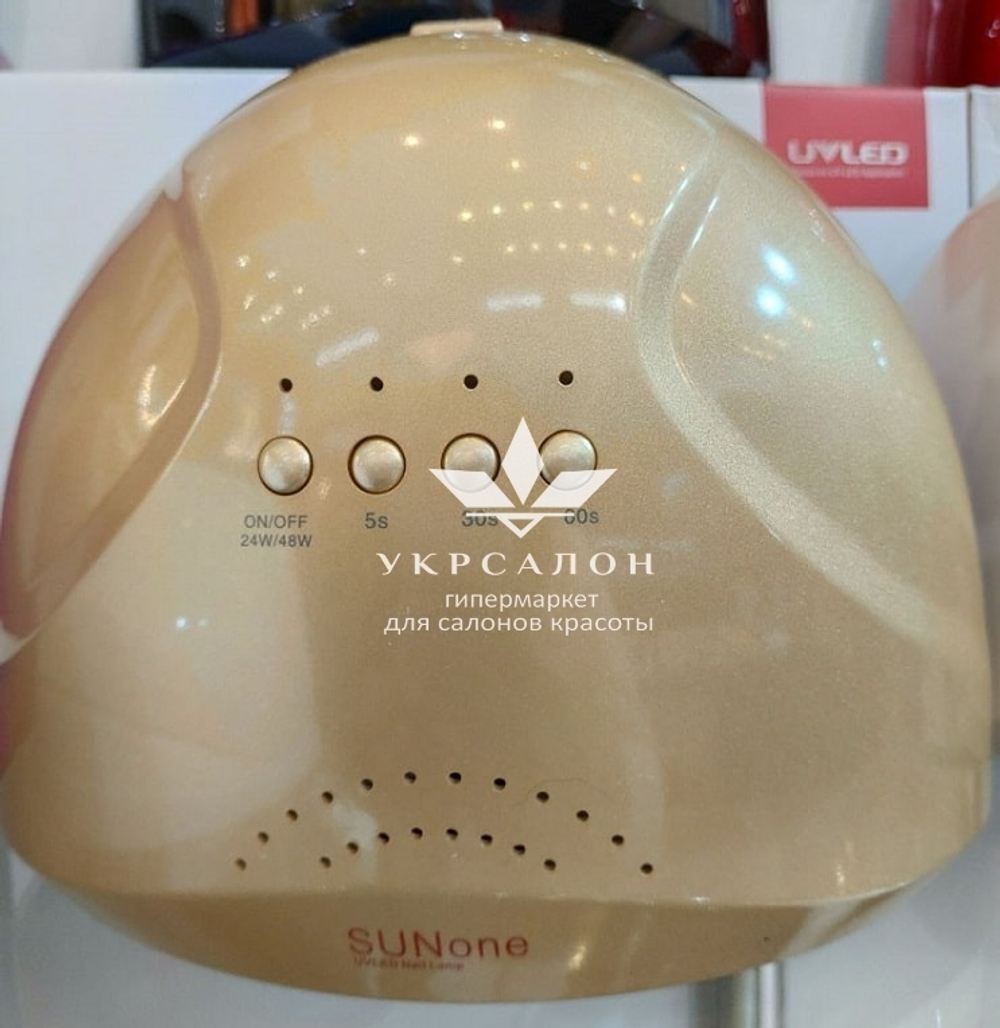 Лампа для манікюру led + uv sun one, 48w