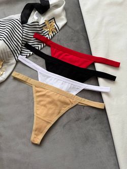 Бавовняні стрінги на лямочках