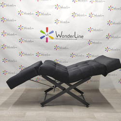 Анатомічна кушетка Tertio 2 Black для лешмейкерів та бровістів