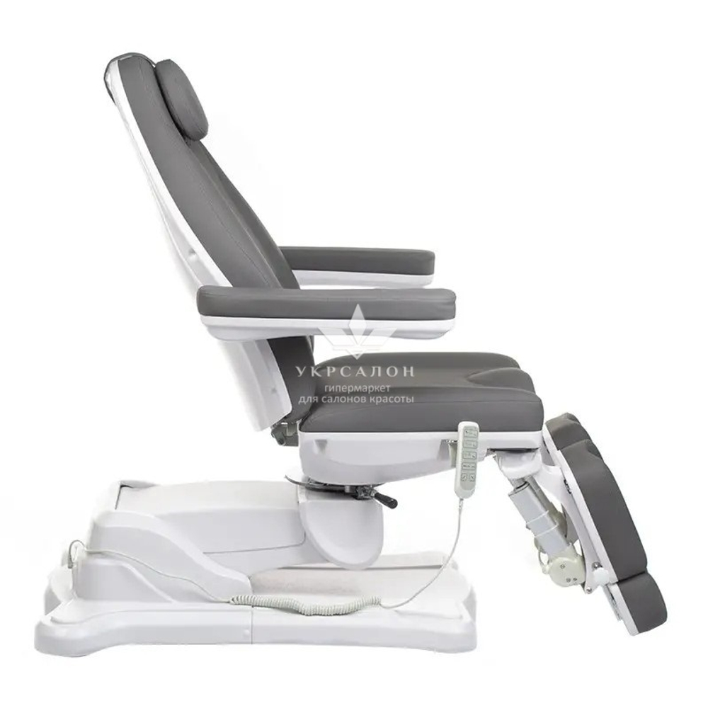 Крісло педикюрно-косметологічне Mazaro BR-6672А (5 моторів), grey