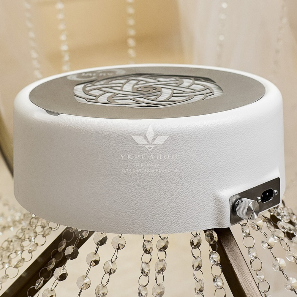 Вытяжка маникюрная настольная Jacky Ring c HEPA фильтром, белая