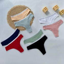 Стрінги з блискучою вставкою на резинці