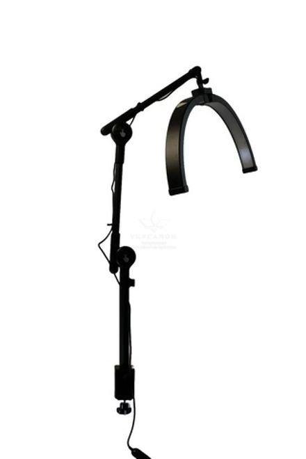 Безтіньова настільна LED-лампа F-550B, 32 Вт, чорна