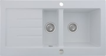Кухонна мийка KERNAU KGS V 60 1,5B1D PURE WHITE