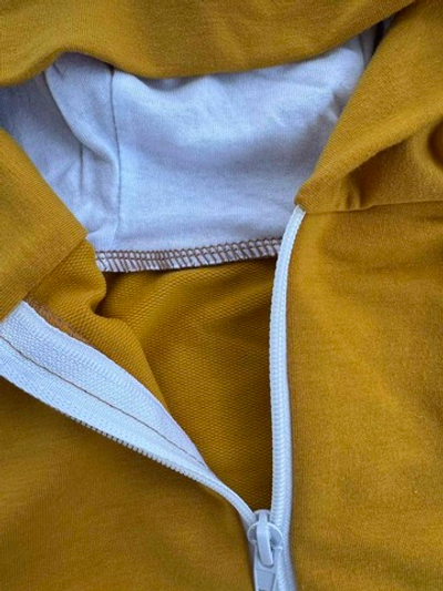 Дитячий комбінезон-ромпер з капюшоном «Ведмежа», двонитка