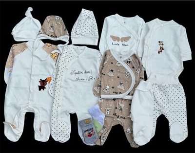 Гарний набір одягу для новонародженого малюка, якісний одяг для немовлят, зима, демісезон (осінь, весна), зріст 56 см, бавовна