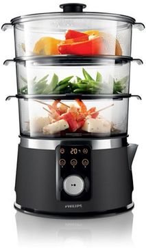 Пароварка PHILIPS HD9170/91 Чорний/нержавіюча сталь
