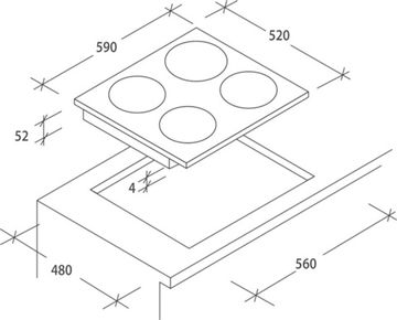 Варильна поверхня електрична Candy CI 640 CB