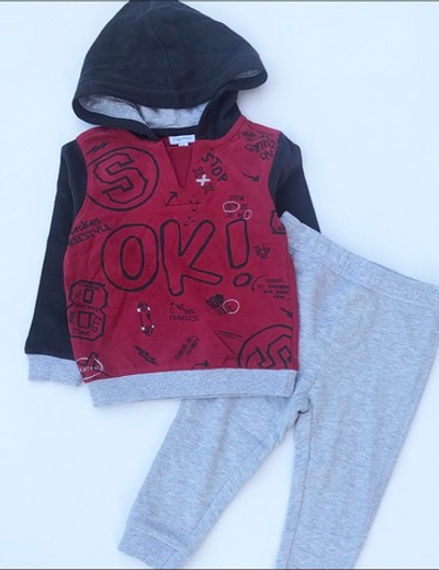 Костюм 2в1: худі, штани "OK", двунитка з начосом "OVS" (86 см)
