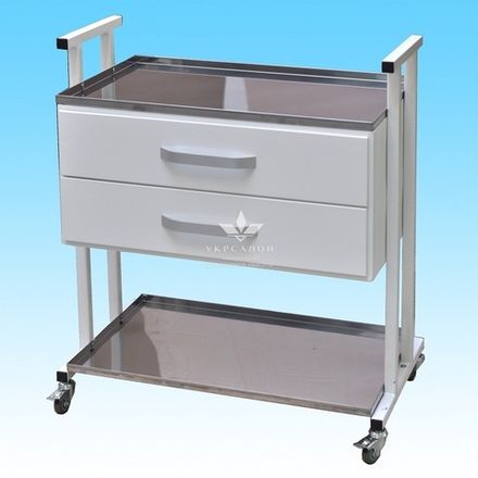 Процедурний візок із нержавіючої сталі СТ-А-2