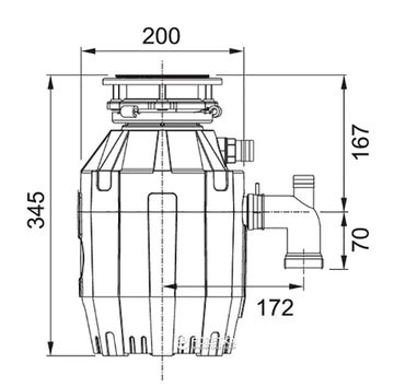 Подрібнювач харчових відходів FRANKE TURBO ELITE TE-50