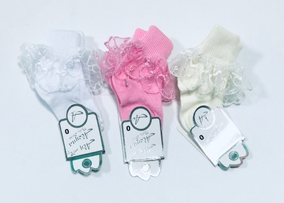 Шкарпетки, ошатні, святкові, бавовна, мереживо "Aleyna"