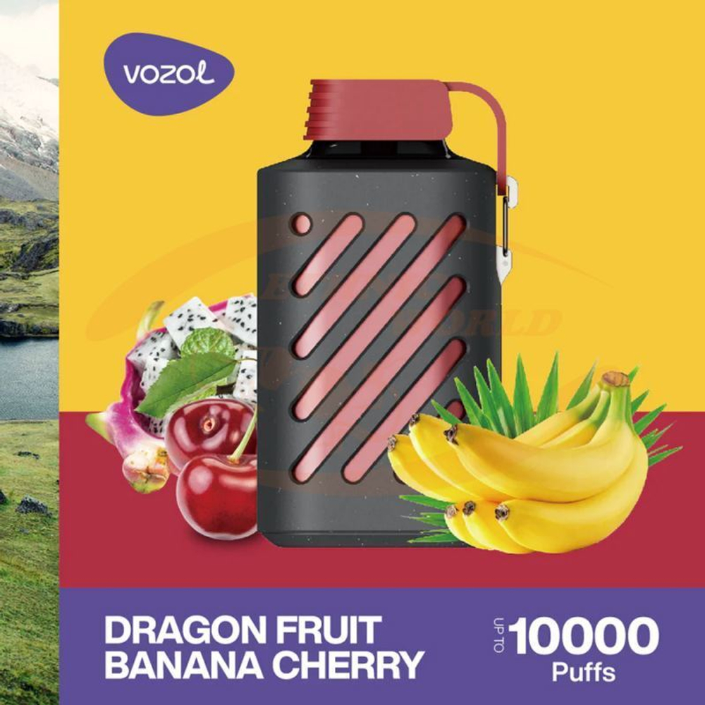 VOZOL GEAR 10000 Dragonfruit Banana Cherry 5% nic