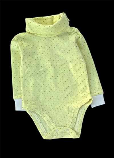 Боді-водолазка з довгим рукавом, футер "Пупчик" (80 см)