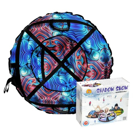 Надувные санки-ватрушки "Калейдоскоп" диаметр 100 см. (Оксфорд, ПВХ)