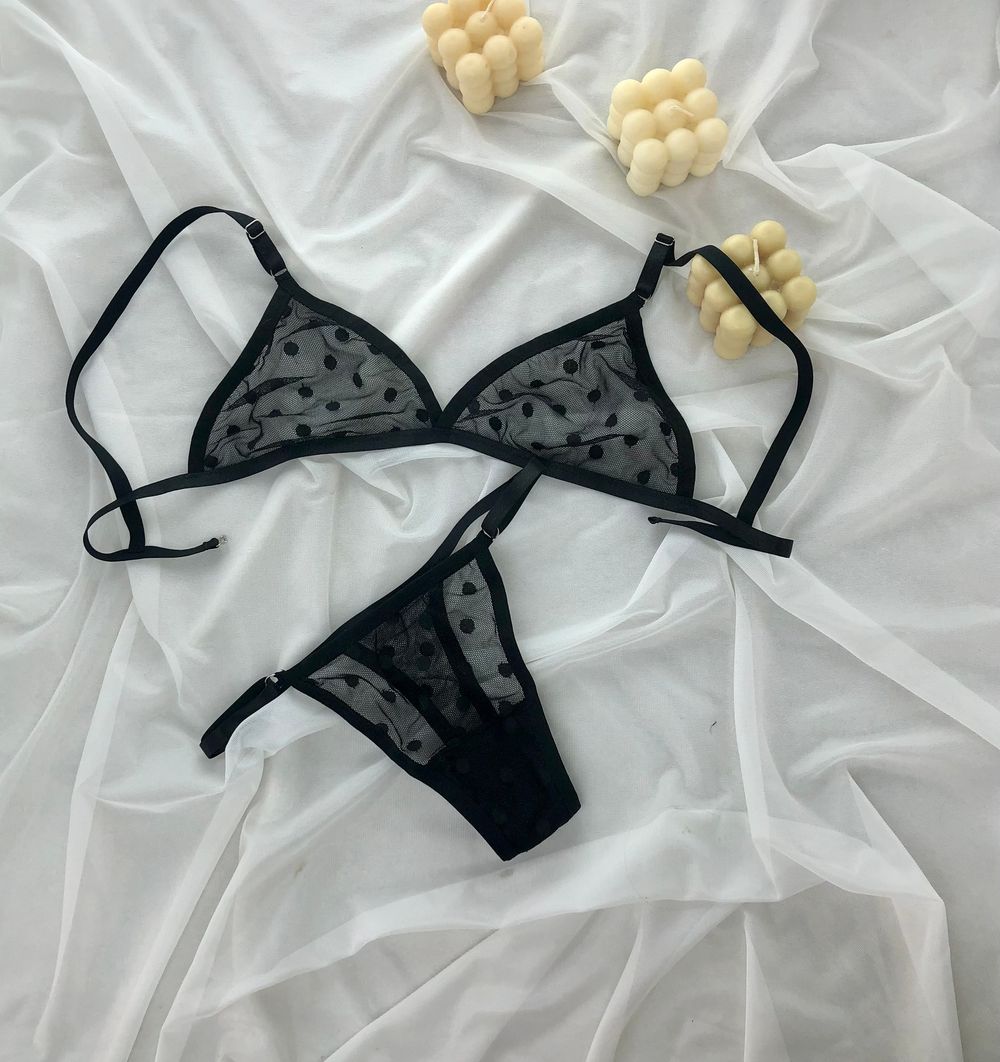 Коплект в крупний горошок