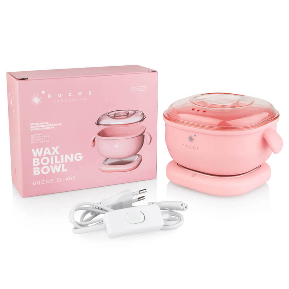 Профессиональный воскоплав для депиляции Bucos SL-400 Pink Silicone Edition