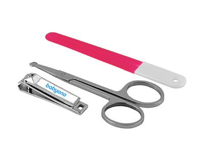 Манікюрний набір: пилочка, ножиці, щипчики "BabyOno"