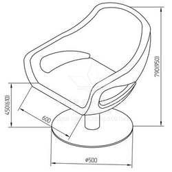 Перукарське крісло Monaco 2