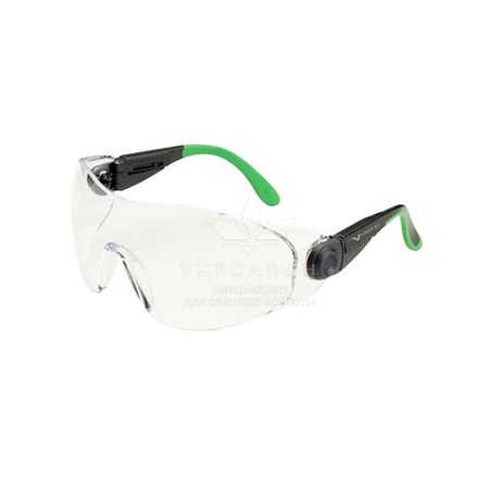 Окуляри захисні незапотеваючі чорно-зелені, 529 Univet