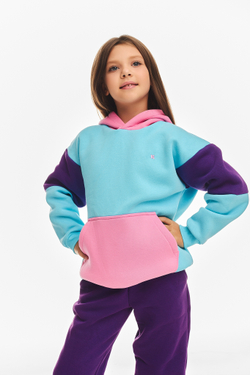 Детский спортивный утепленный костюм Kindamor Snug Princess Purple/Blue, флис для девочки
