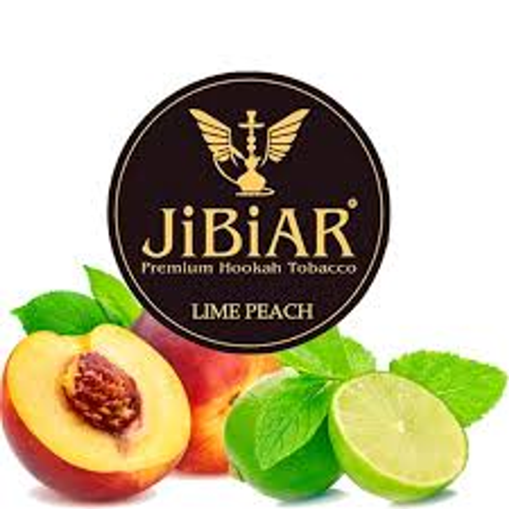 Табак Jibiar Lime peach (Джибиар Лайм Персик) 250г (Изготовлен в 2019)